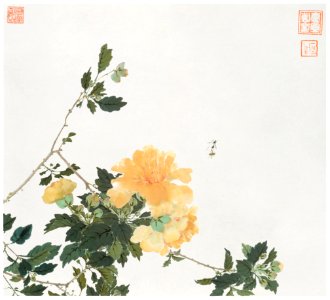 Insects and Flowers (Qing dynasty ca. 1644–1911) by Ju Lian.