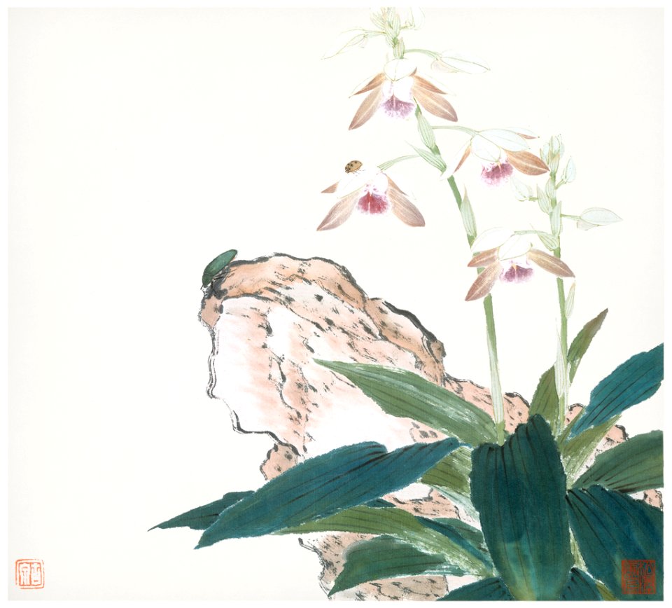 Insects and Flowers (Qing dynasty ca. 1644–1911) by Ju Lian.
