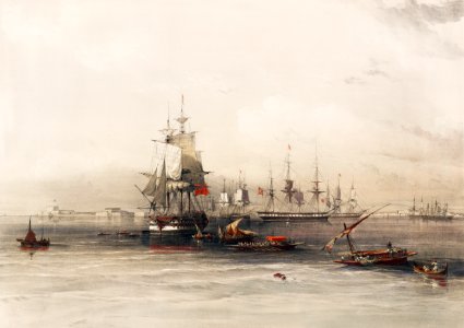 Alexandria illustration by David Roberts (1796–1864).. Free illustration for personal and commercial use.