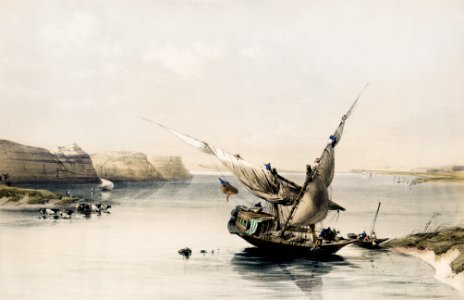 Approach to the Fortress of Ibrim illustration by David Roberts (1796–1864).