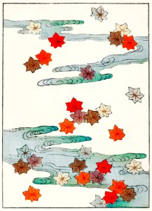 Autumn and water illustration from Bijutsu Sekai (1893-1896) by Watanabe Seitei, a prominent Kacho-ga artist. Digitally enhanced from our own original edition.