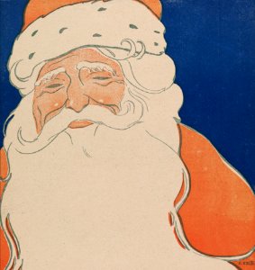 Vintage Santa Claus Illustration (1901) by John Church Co.. Free illustration for personal and commercial use.