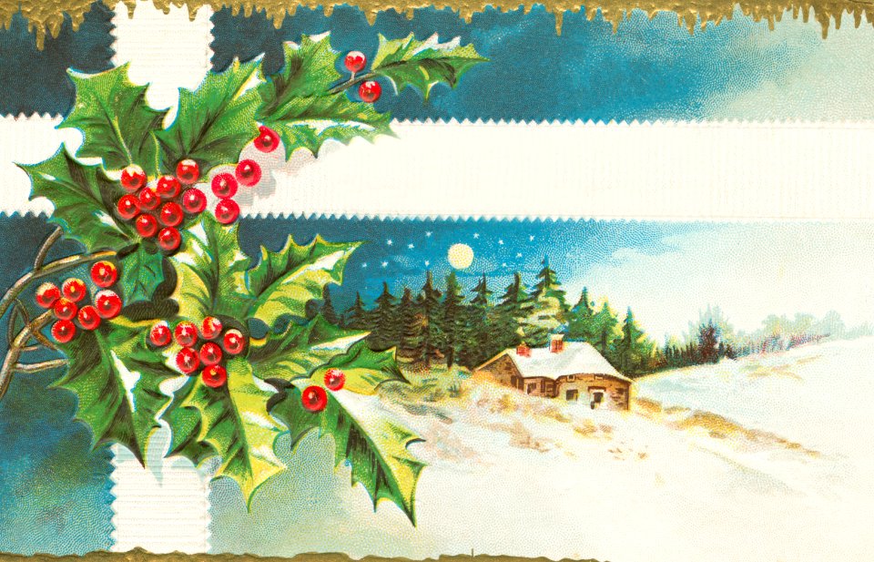 "A Merry Christmas" Postcard (1910) by E. Nash (Firm).