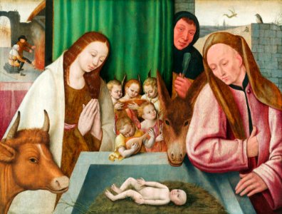 The Nativity (ca. 1550–1600) by Jheronimus Bosch.