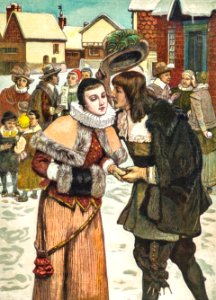 New Year's Day in Old New York (1882) from The Graphic Christmas Number 1882.. Free illustration for personal and commercial use.