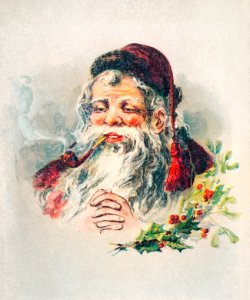 Vintage Santa Claus Illustration (ca. 1905) by McLoughlin Brothers.. Free illustration for personal and commercial use.