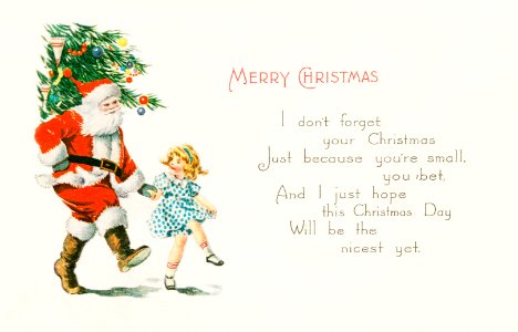 Merry Christmas (1921) from The Miriam And Ira D. Wallach Division Of Art, Prints and Photographs: Picture Collection published by Gibson Art Company.. Free illustration for personal and commercial use.