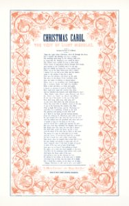 Christmas Carol–The visit of Saint Nicholas (1842) written by Prof. C. C. Moore and issued by John M. Wolff, Stationer of Philadelphia.