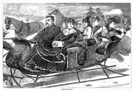 Christmas Belles (1869) by Harper & Brothers.. Free illustration for personal and commercial use.