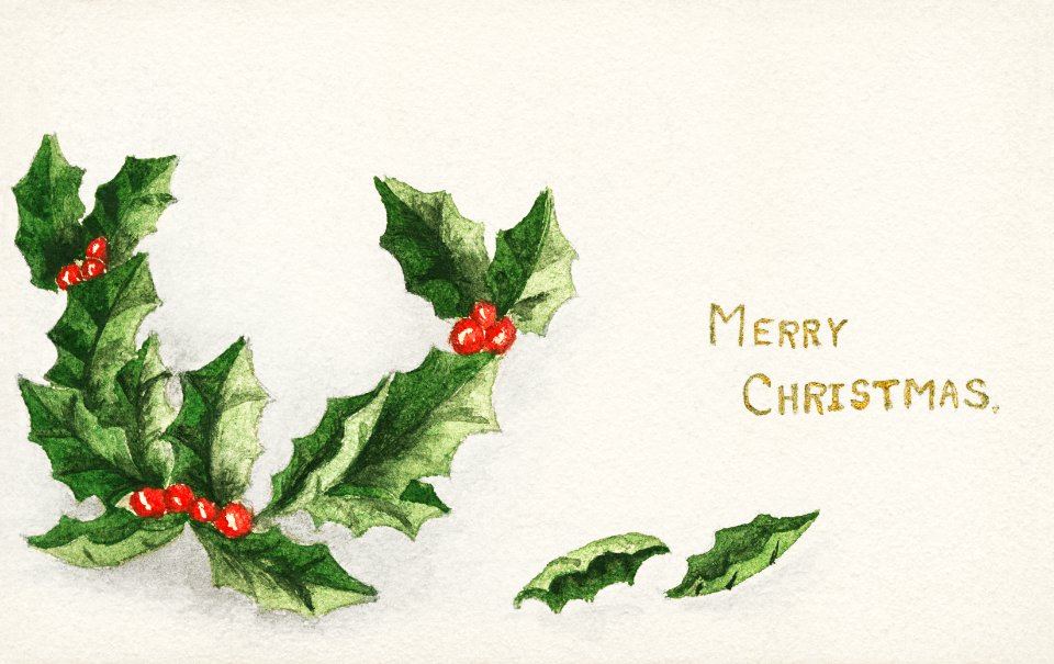 Christmas card (1910) from The Miriam and Ira D. Wallach Division of Art, Prints and Photographs: Picture Collection.