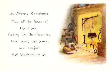 A merry Christmas (1924) from The Miriam and Ira D. Wallach Division of Art, Prints and Photographs: Picture Collection by an unknown artist.. Free illustration for personal and commercial use.