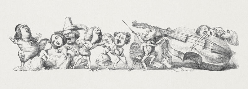 Italy, from Pictures of Extra Articles and Visitors to the Exhibitionca (1851) by Richard Doyle. Original from The MET