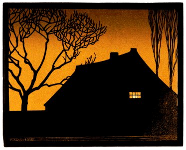 Winter evening (1919) by Julie de Graag (1877-1924).