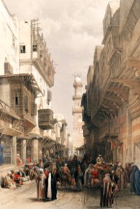 Mosque The Mooristan Cairo illustration by David Roberts (1796–1864).
