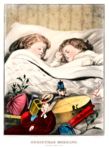 Christmas Morning–Before Daylight (1871) by The Kellogg & Bulkeley Co.. Free illustration for personal and commercial use.