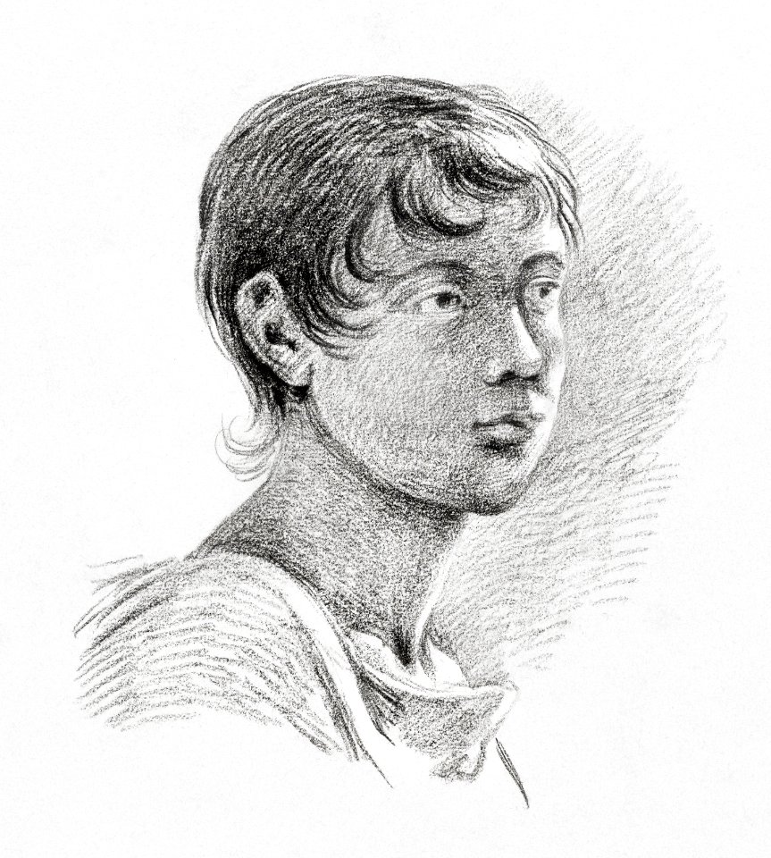 Portrait of a boy by Jean Bernard (1775-1883).