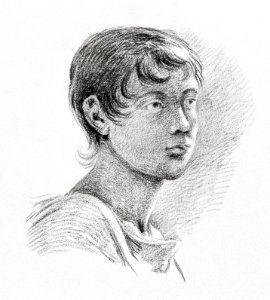 Portrait of a boy by Jean Bernard (1775-1883).. Free illustration for personal and commercial use.