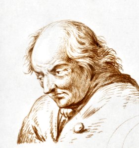 Portrait of a man by Jean Bernard (1775-1883).. Free illustration for personal and commercial use.
