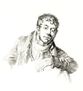 Portrait of Louis Moritz by Jean Bernard (1775-1883).. Free illustration for personal and commercial use.