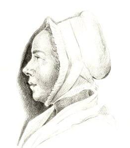 Portrait of a young woman by Jean Bernard (1775-1883).