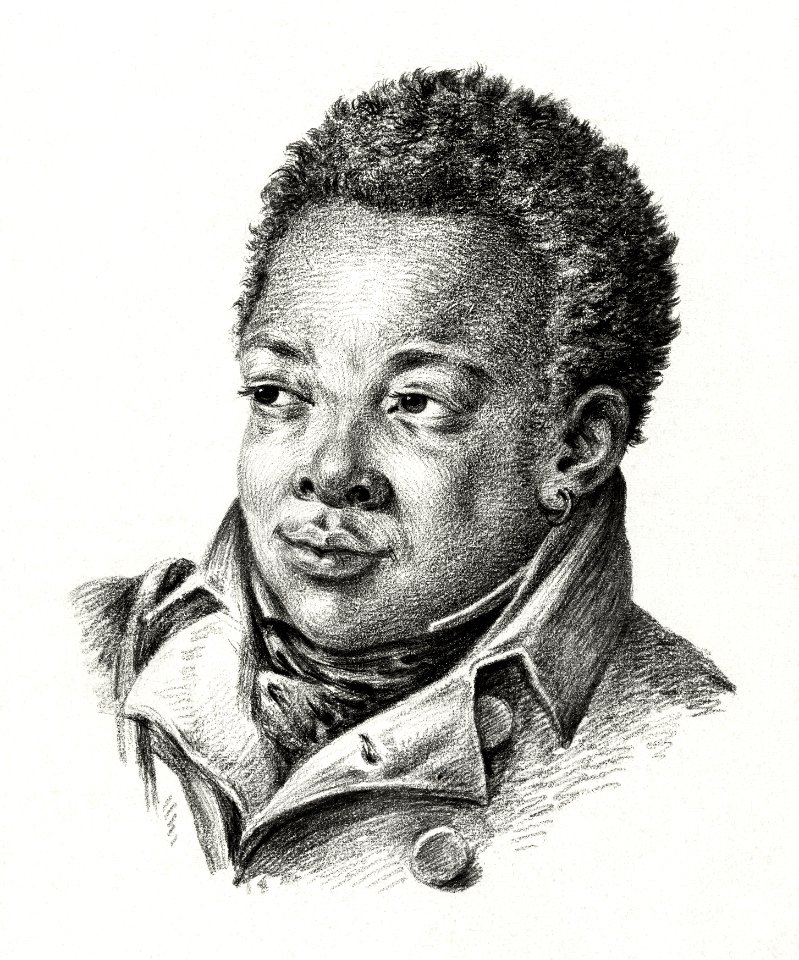 Portrait of a black man (1818) by Jean Bernard (1775-1883).