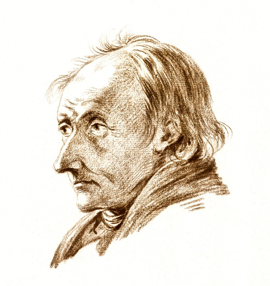 Bust of man by Jean Bernard (1775-1883).