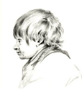 A boy (1812) by Jean Bernard (1775-1883).. Free illustration for personal and commercial use.