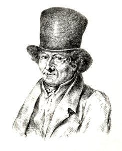 Self-portrait of Jean Bernard by Jean Bernard (1775-1883).