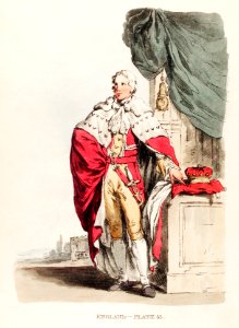 Illustration of a baron from Picturesque Representations of the Dress and Manners of the English(1814) by William Alexander (1767-1816).