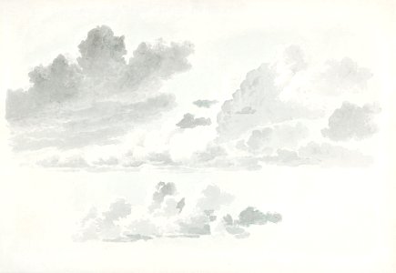 Wolkenstudies (cloud study) by Joseph August Knip (1777–1847).. Free illustration for personal and commercial use.