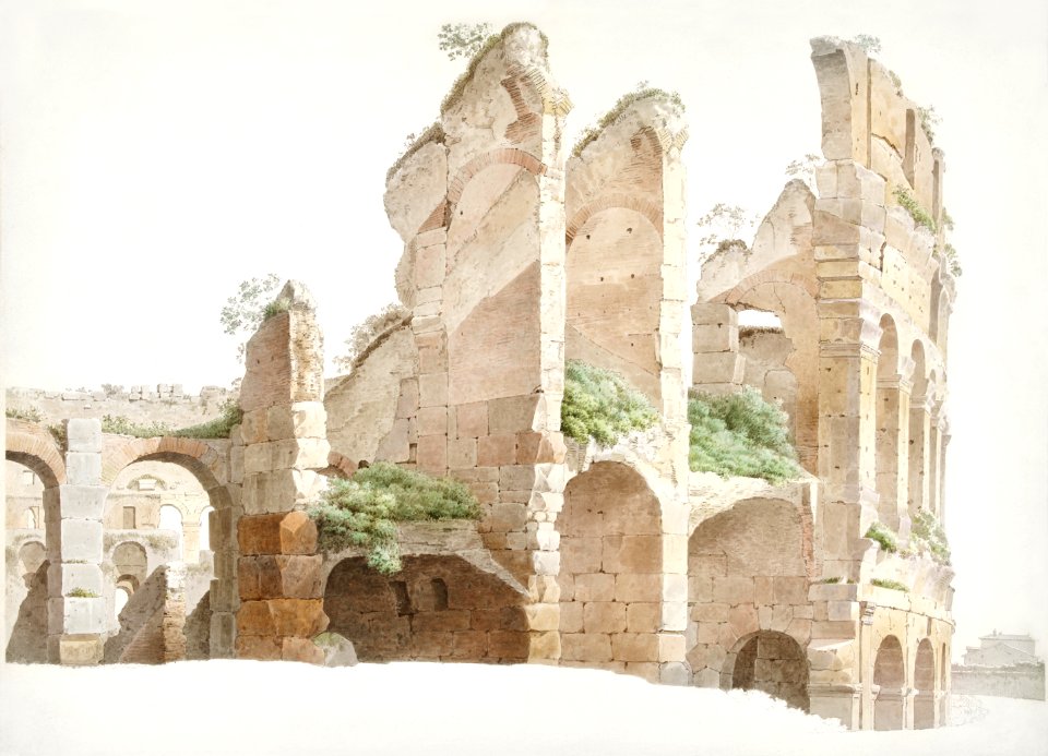 Het Colosseum te Rome (The Colosseum in Rome) by Joseph August Knip (1777–1847).​​​​​