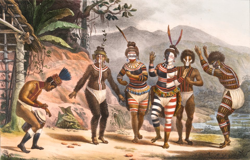 Dance of savages of the mission of St. José