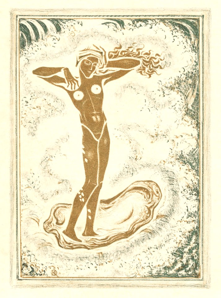 Geboorte van Venus (1924) by Richard Nicolaüs Roland Holst. Original from The Rijksmuseum. Digitally enhanced by rawpixel.