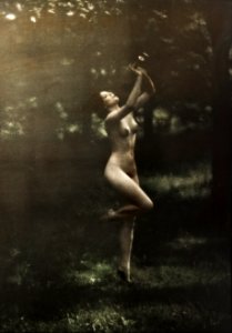 Nude Dancer with Aulos (ca. 1911–1916) by Arnold Genthe. Original from The Rijksmuseum. Digitally enhanced by rawpixel.. Free illustration for personal and commercial use.