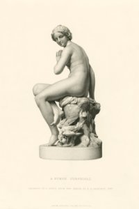 A nymph surprised (1886) by Edgar George Papworth. Original from The New York Public Library. Digitally enhanced by rawpixel.. Free illustration for personal and commercial use.