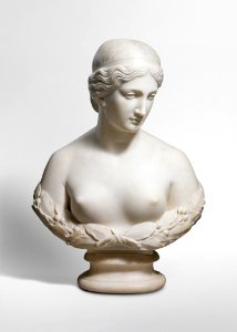 Sensual nude sculpture, Daphne (1853, carved 1854) by Harriet Goodhue Hosmer. Original from The MET Museum. Digitally enhanced by rawpixel.. Free illustration for personal and commercial use.
