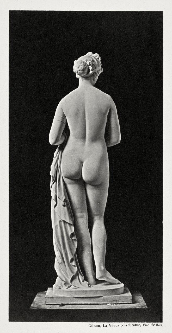 Gibson, La Vénus polychrome, vue de dos (1859) by James Anderson. Original from The J. Paul Getty Museum. Digitally enhanced by rawpixel.