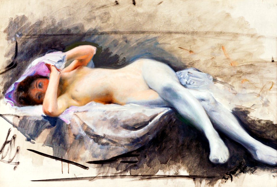 Naked woman posing sensually, vintage erotic art. Reclining Nude (1909) by  Julius LeBlanc Stewart. Original from The Smithsonian. Digitally enhanced  by rawpixel. - Free Stock Illustrations | Creazilla