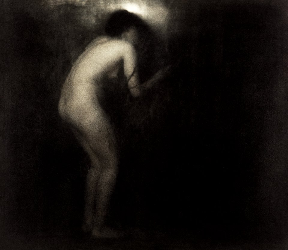 Erotic vintage naked woman, La Cigale by Edward Steichen (1879–1973). Original from The Getty. Digitally enhanced by rawpixel.