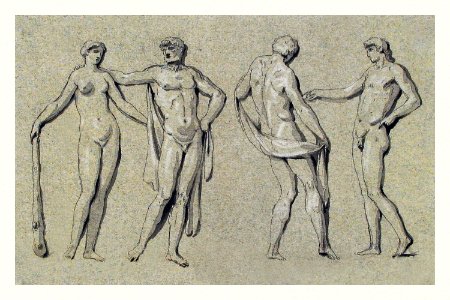 Group of Nude Figures (18th century) by Anonymous. Original from The MET museum. Digitally enhanced by rawpixel.. Free illustration for personal and commercial use.