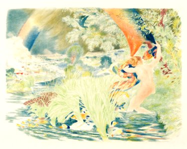 The Rainbow (1893) by Félix Bracquemond. Original from The MET museum. Digitally enhanced by rawpixel.. Free illustration for personal and commercial use.