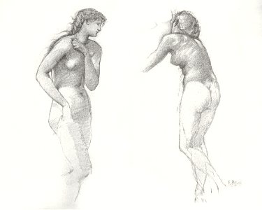 Naked woman posing sexually and showing her bum, vintage art. Study of a Reclining Female Nude (1645 - 1651) by Abraham Bloemaert. Original from The Rijksmuseum. Digitally enhanced by rawpixel.