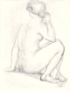 Naked woman posing sensually, vintage erotic art. Female Nude, Seated by Aristide Maillol. Original from The Yale University Art Gallery. Digitally enhanced by rawpixel.. Free illustration for personal and commercial use.