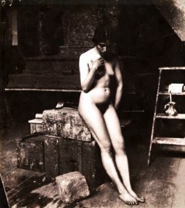 Nude Photography, Nude d'Antino (1890) by Paolo Michetti. Original from The Rijksmuseum. Digitally enhanced by rawpixel.. Free illustration for personal and commercial use.