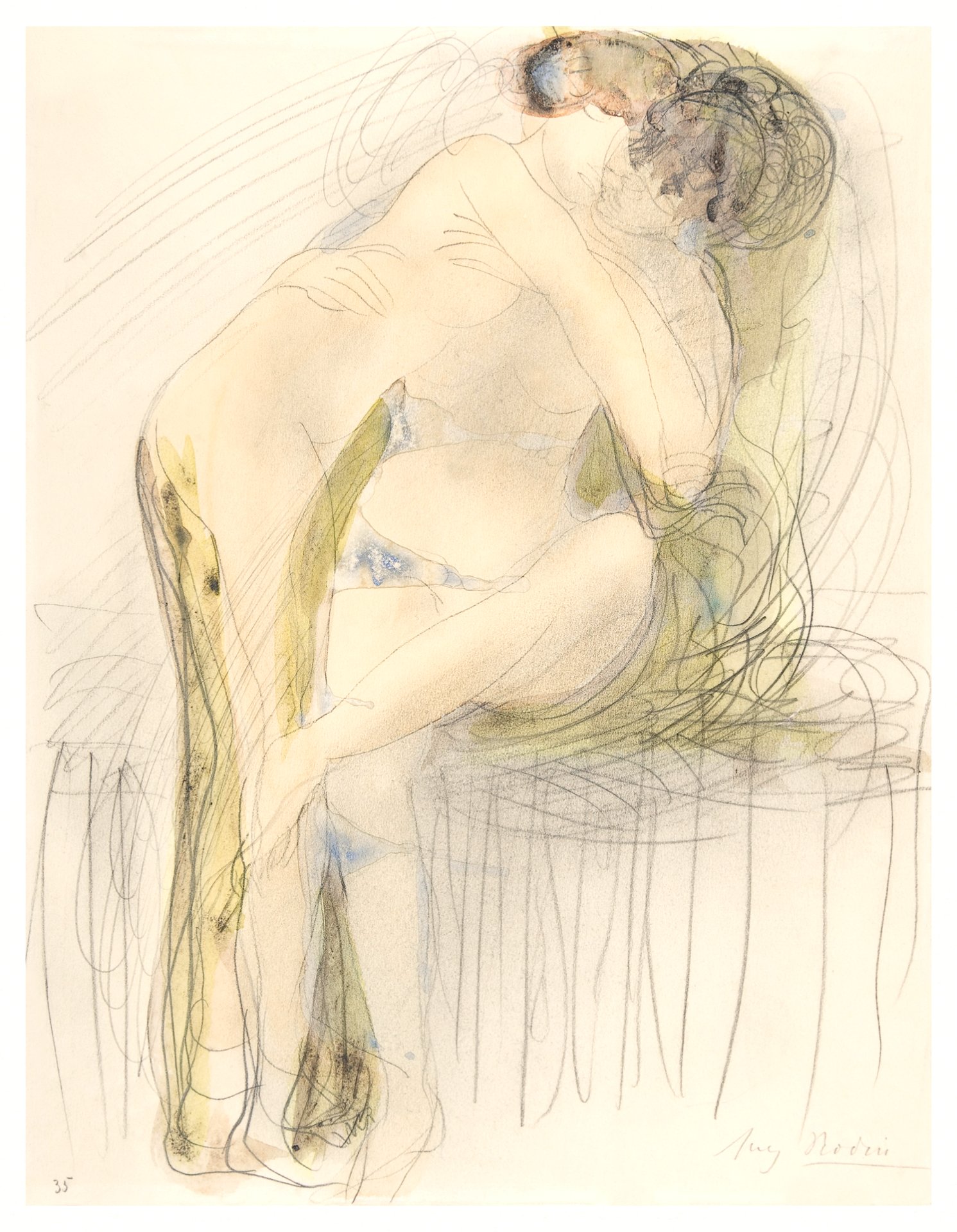 Naked couple in a sexual act. The Embrace (1900–1910) by Auguste Rodin.  Original from The MET museum. Digitally enhanced by rawpixel. - Traditional  visual art under Public domain license