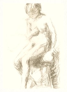 Vintage erotic nude art of a naked woman. Zittende naakte vrouw op een kruk (1906–1945) by Reijer Stolk. Original from The Rijksmuseum. Digitally enhanced by rawpixel.. Free illustration for personal and commercial use.
