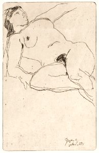 Naked woman showing her breasts, vintage nude illustration. Liggende naakte vrouw (1923) by Reijer Stolk. Original from The Rijksmuseum. Digitally enhanced by rawpixel.. Free illustration for personal and commercial use.