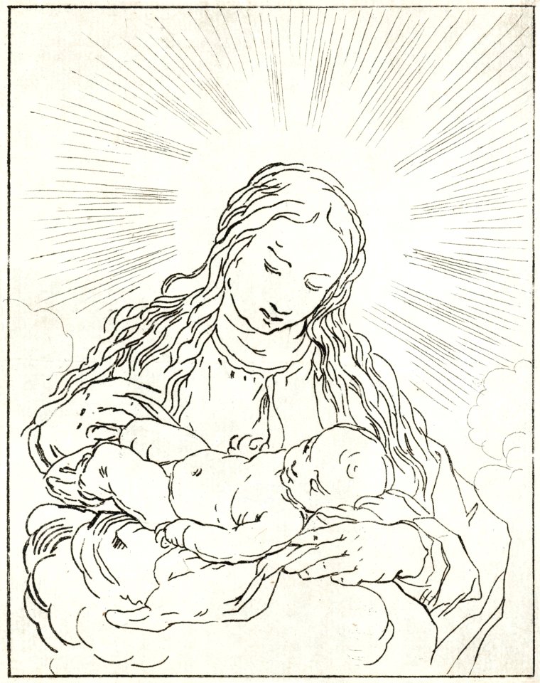 Maria met kind (ca. 1778 –1838) by Anthonie van den Bos. Original from The Rijksmuseum. Digitally enhanced by rawpixel.