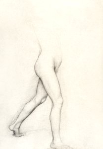 Study of a Girl's Legs for the painting "Young Spartans" (ca. 1860–1862) drawing in high resolution by Edgar Degas. Original from The MET Museum. Digitally enhanced by rawpixel.. Free illustration for personal and commercial use.