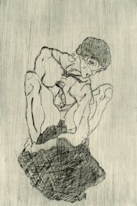 Das Graphische Werk von Egon Schiele (1971) by Egon Schiele. Original female line art drawing from The MET museum. Digitally enhanced by rawpixel.